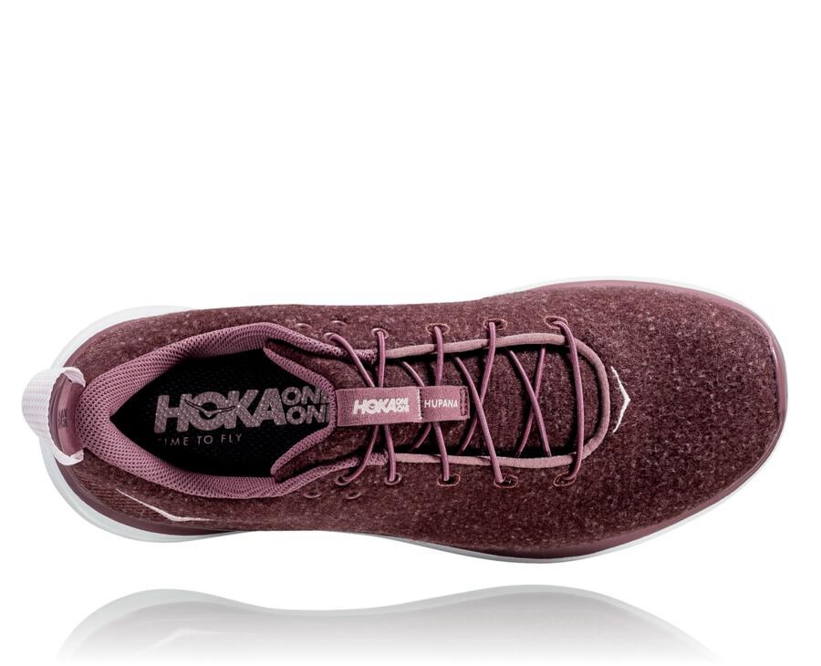 Chaussure Running Hoka One One Hupana Flow Wool Femme - Marron - EZT-465270